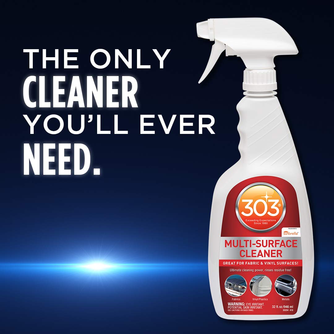 303 Multi-Surface Cleaner - Cleans Safely All Water Safe Surfaces - Ultimate Cleaning Power - Rinses Residue Free - Recommended By Sunbrella, 32 fl. oz. (30204)