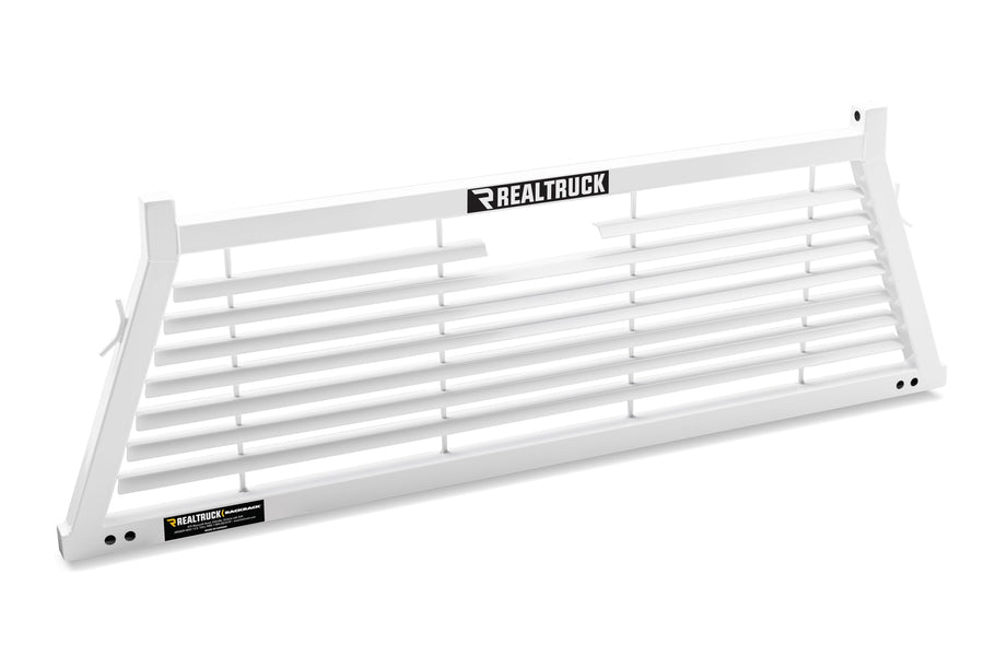 BACKRACK RealTruck Louvered Rack Frame Only, White | 12700W | Fits 1999-2025 Ford F-250/F-350/F-450