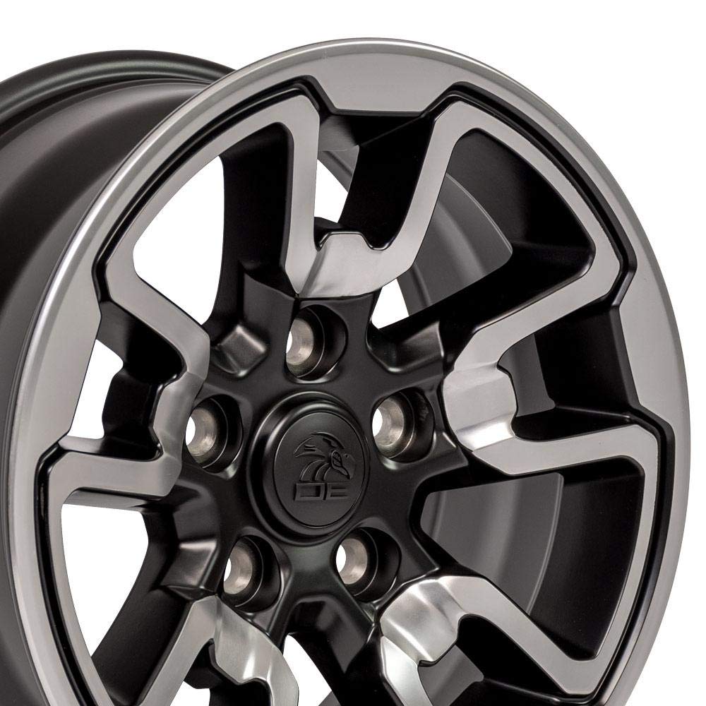 OE Wheels DG55-17080-5550-18PB1: 17" Dg55 Replica Wheel Fits Dodge Ram Rebel 17X8 Polished W/Satin Wheel