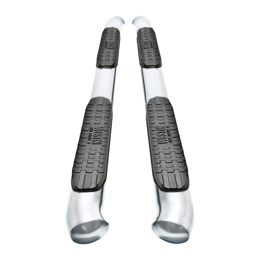 4in PRO TRAXX Oval Nerf Step Bars Polished