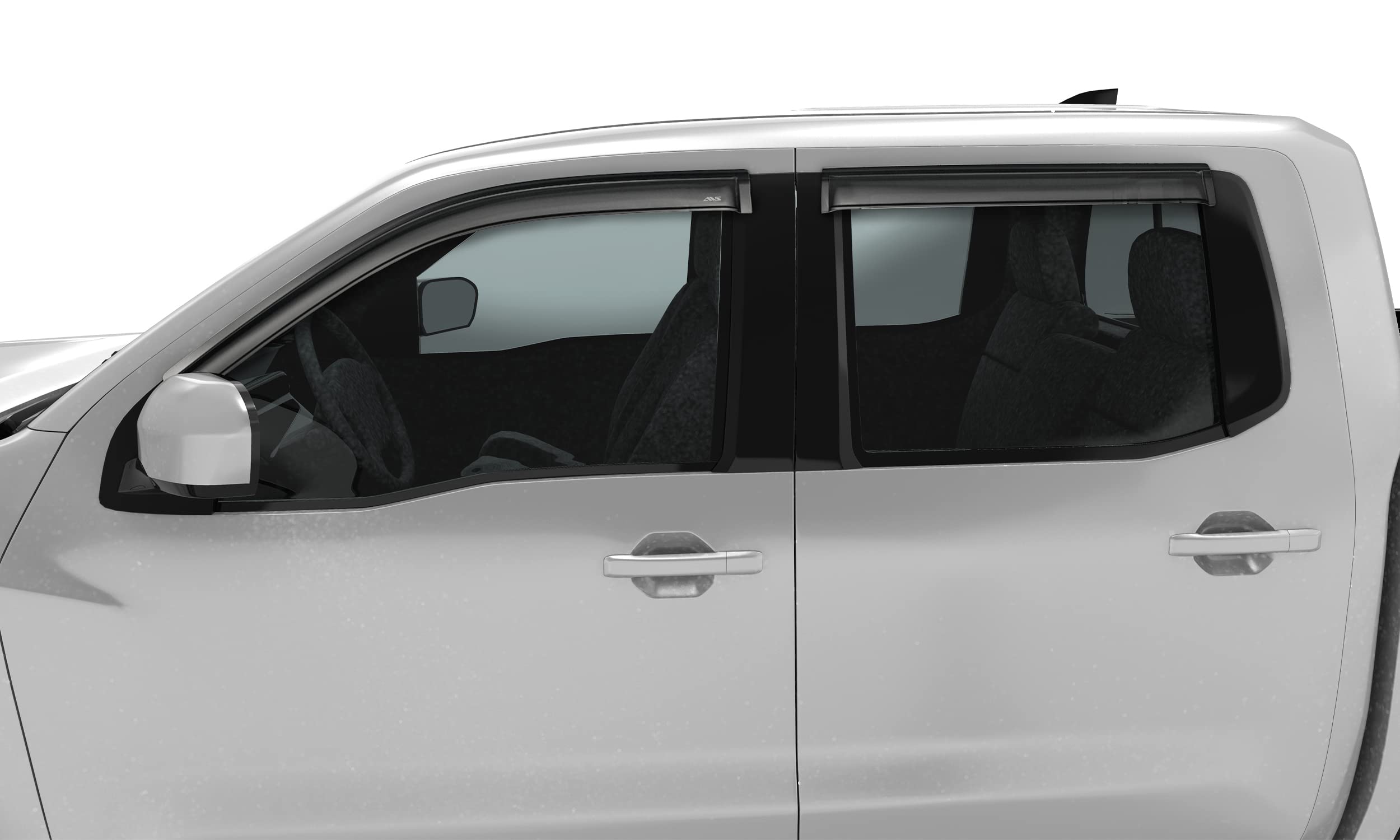 Auto Ventshade Outside Mount Rain Guards [AVS] for 2022-2025 Nissan Frontier, Crew CAB ONLY | Window Vent Visors, 4 pcs. - Smoke | 94788