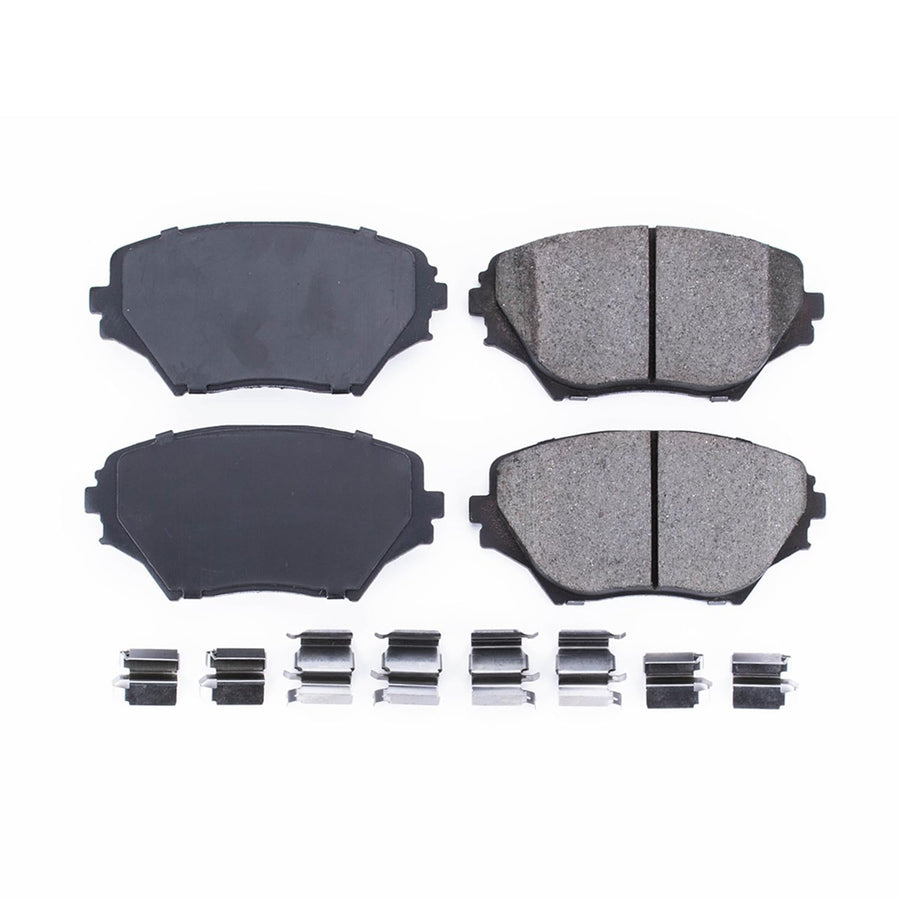 Power Stop Brake Kit Front For Toyota RAV4 2001-05 - Ceramic Brake Pads With Installation Hardware, 17-862