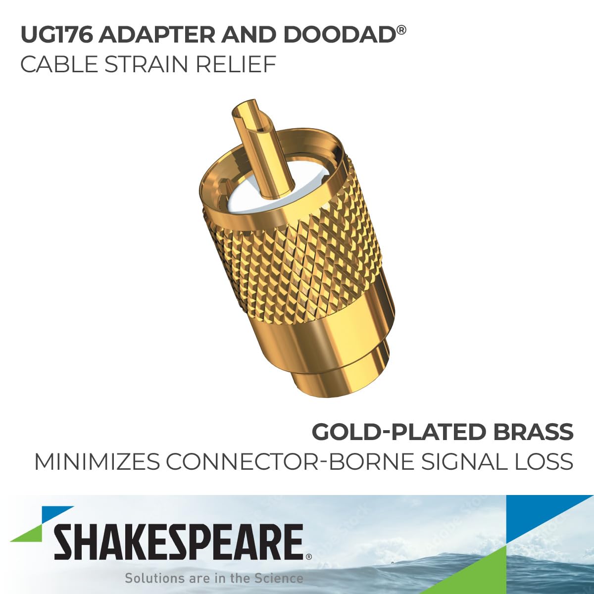 Connector Shakespeare W/UG176 Adapter