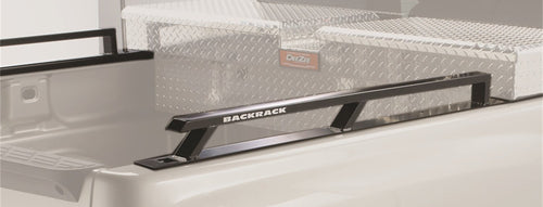 BACKRACK RealTruck Side Rails to use w/ 21" Toolbox | Black, No Drill | 55519TB | Fits 2007-2013 Chevrolet/GMC Silverado/Sierra 1500 w/ 5.5' Bed
