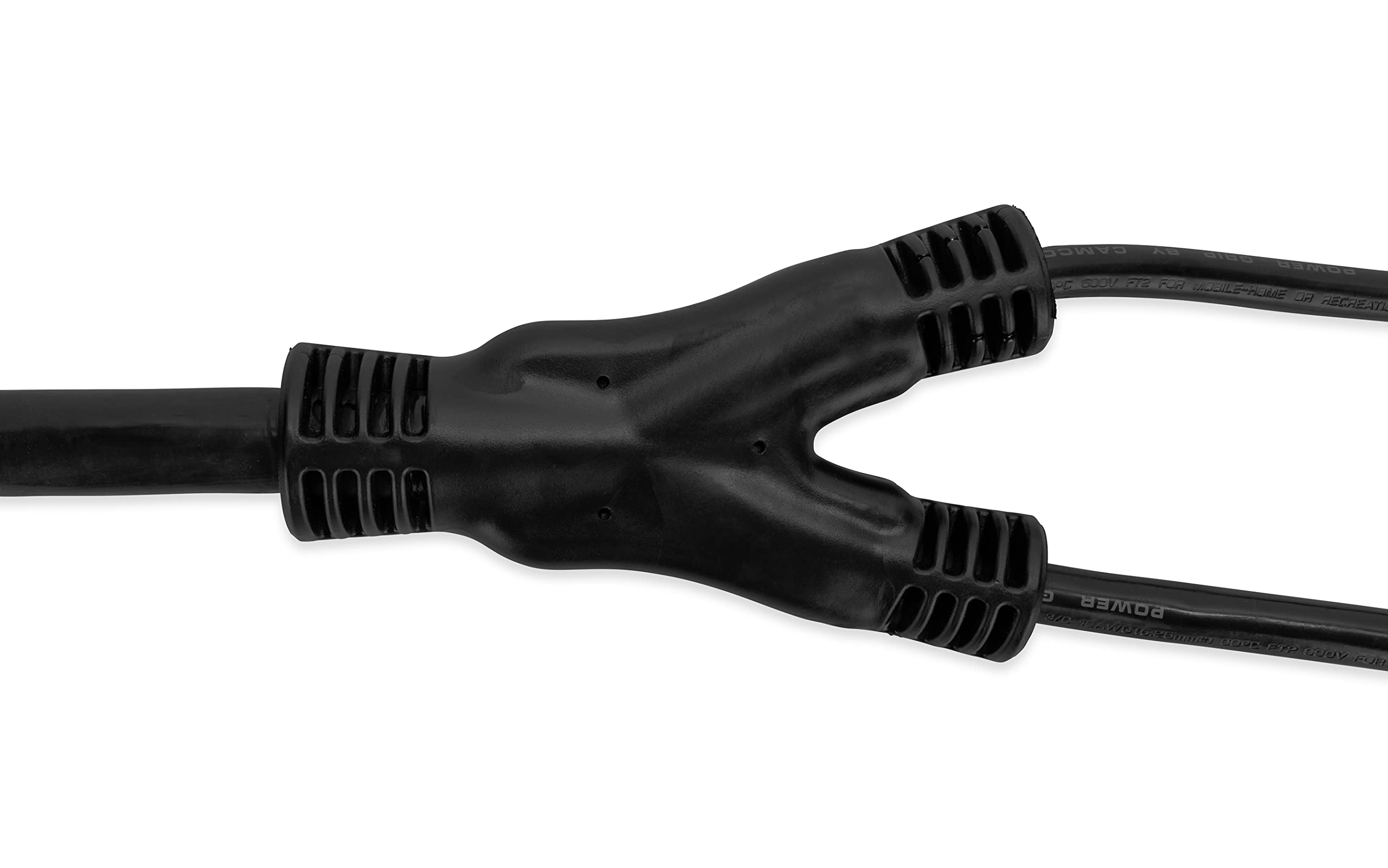 Camco PowerGrip Maximizer 45-Amp Camper/RV Adapter | Combines Power from 15-Amp and 30-Amp Outlets to Generate 45-Amps (55025)