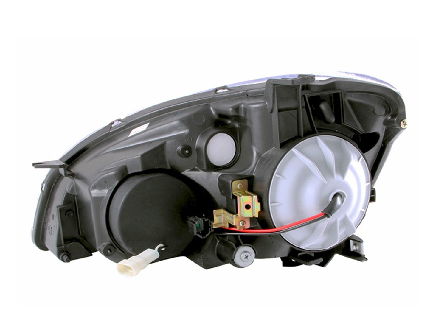 Nissan Altima Anzo USA 121227 Black Clear Projector with Halos Headlight Assembly - (Sold in Pairs)