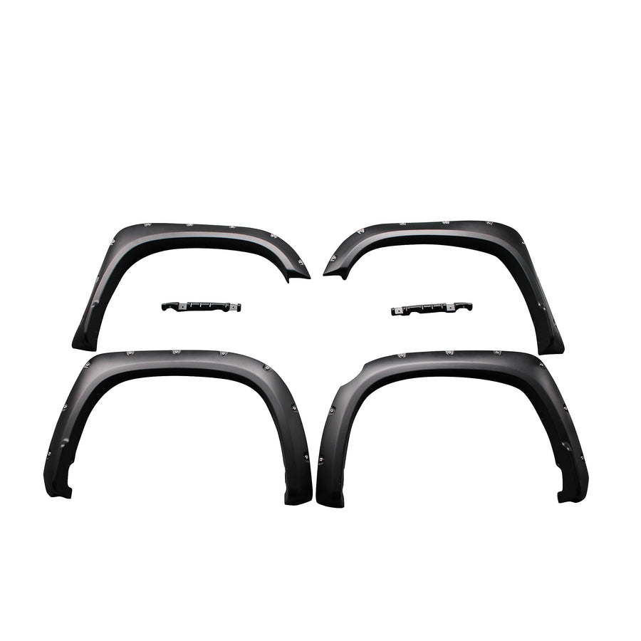 Fender Flares Black Horse Riveted Style Compatible with 2014-2021 Toyota Tundra-FF-TOTUL-SM-PKT