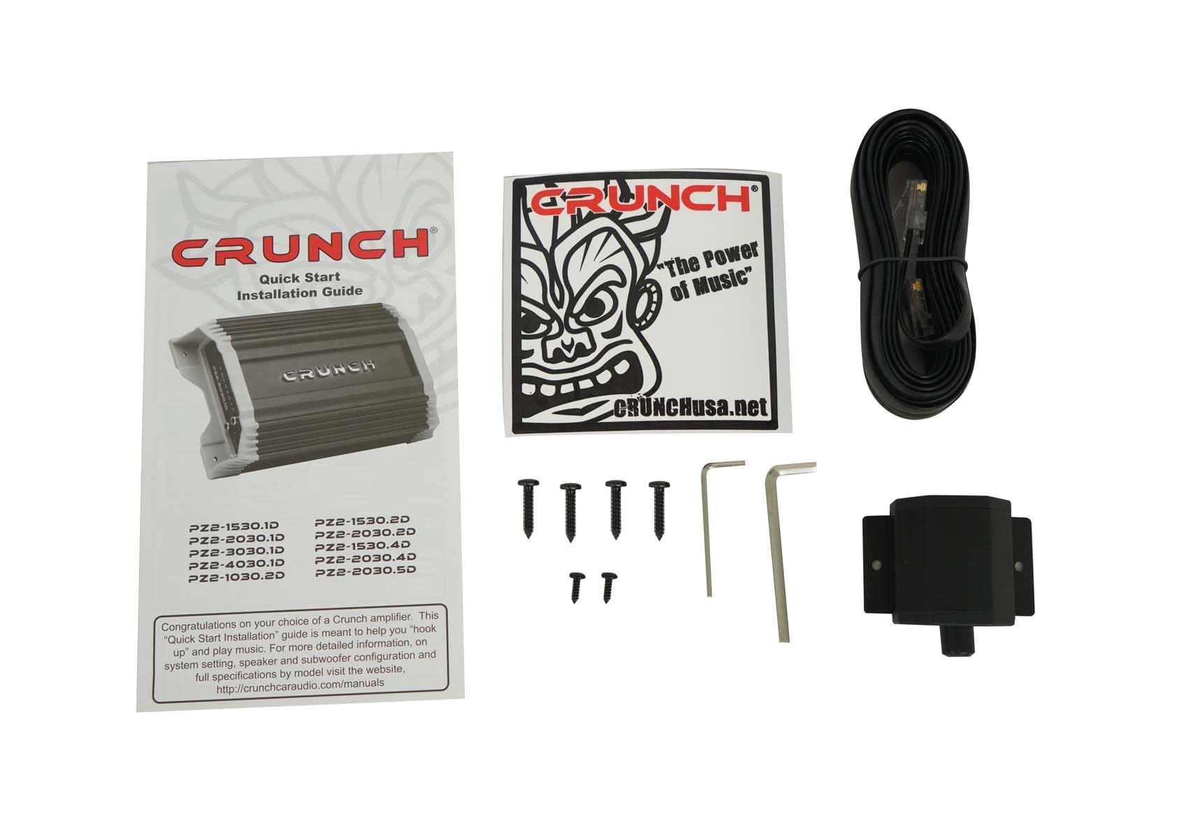 POWERZONE Crunch PZ2-4030.1D 4000 Watt Mono Amplifier, Car Audio Amplifier, 1 Ohm Stable, Bass Remote Included