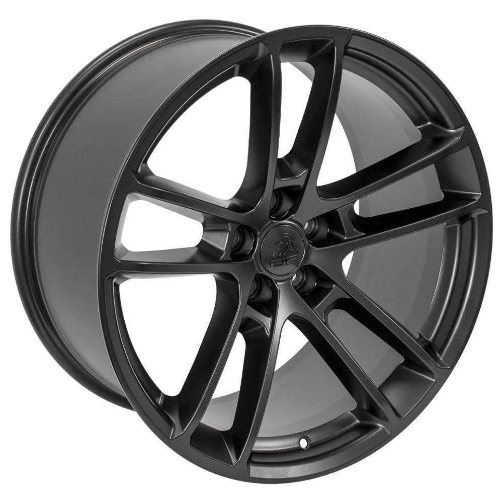 20 Inch OE Wheels DG23 Rim Fits Charger/Challenger SRT Hellcat Style 5x115 20x10 Satin Black - Hollander 2718 (1)