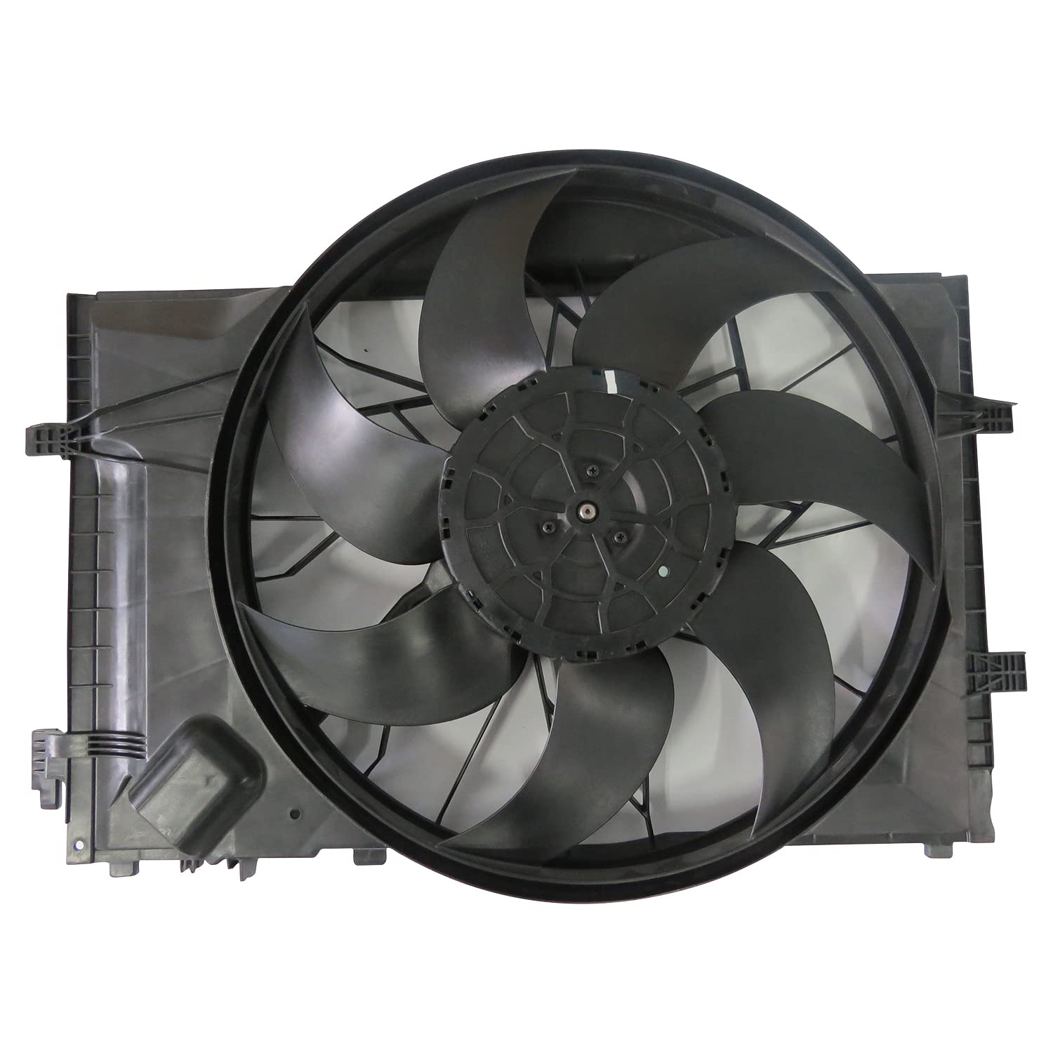 Replacement TYC 623280 Cooling Fan Assembly Compatible with Mercedes-Benz, Black
