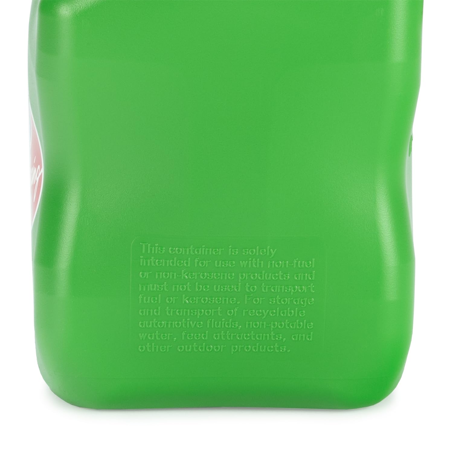 5.5 Gallon VP Racing Square Motorsport Storage Container Green - Includes Jug Lid and Vent Cap