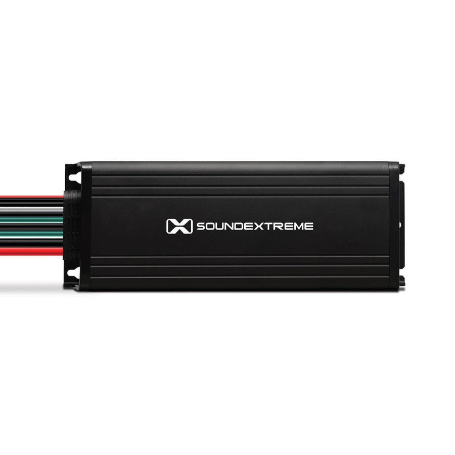 4-Channel SoundExtreme by ECOXGEAR High Definition Amplifier Marine Grade Compact Powersports Class D 750W Peak Output Waterproof Dustproof