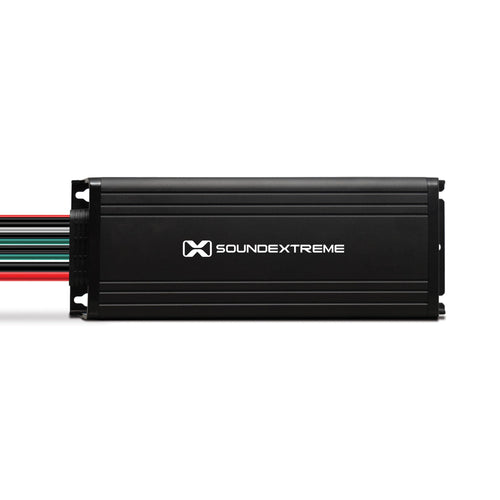 4-Channel SoundExtreme by ECOXGEAR High Definition Amplifier Marine Grade Compact Powersports Class D 750W Peak Output Waterproof Dustproof