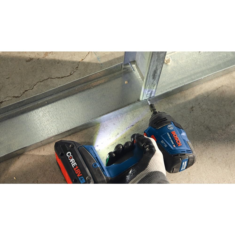 Bosch 18V GDR18V-1860CB25 Connected-Ready 1/4 In. Hex Impact Driver Kit with (2) CORE18V® 4 Ah Advanced Power Batteries and (1) Connectivity Module