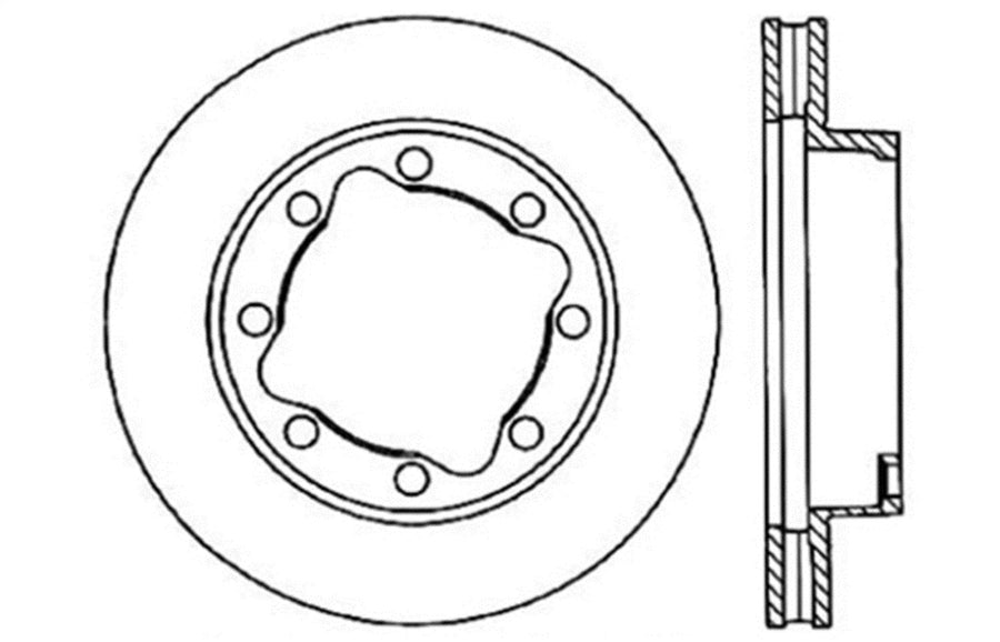 Sport Drilled/Slotted Brake Rotor StopTech 127.62042R (Front Right), 1 Pack