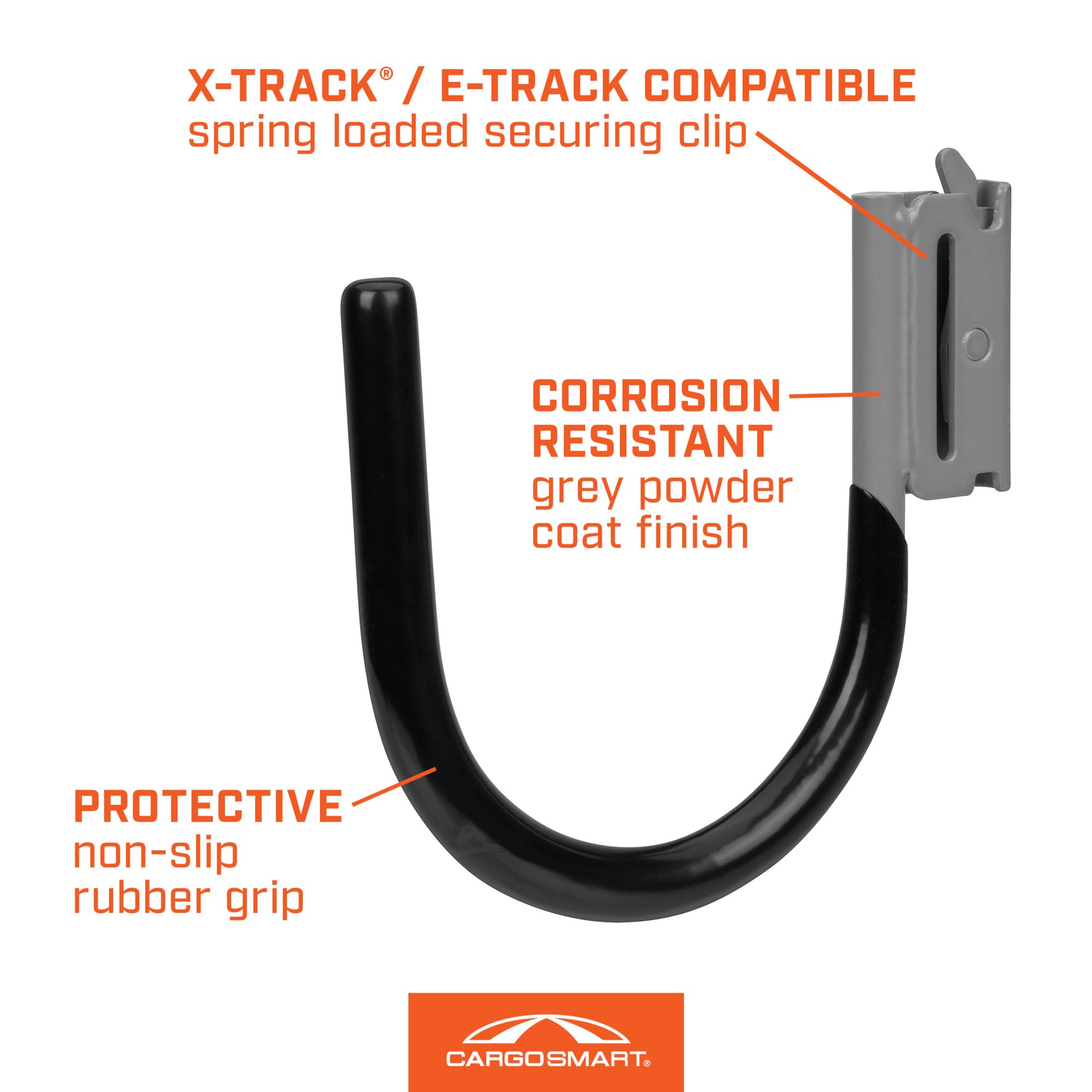 Grey Powder Coat Large "J" Hook 1 Pk