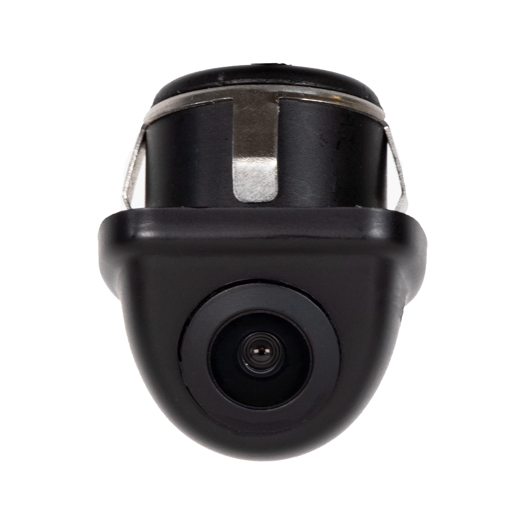 Backup/Front Lip Camera RYDEEN CM-LIP4, Waterproof, NightVision CMOS Sensor, ABS Casing, Spring Mount, Include a Hole Saw, OEM Style, Reverse Trigger, for Cars, Trucks, SUVs, RVs, Vans (Black)