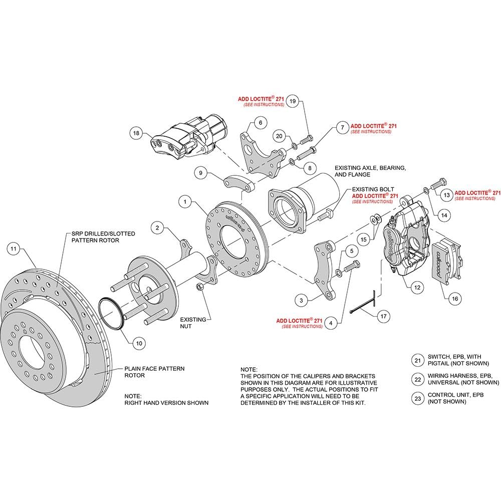 Wilwood Rear EPB/FDLI Kit 12.19in. Big Ford - SRP
