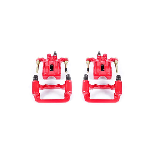 Power Stop Pair of High-Temp Red Powder Coated Rear Calipers For Nissan Frontier 2005-2024, Nissan Xterra 2005-2015, Suzuki Equator 2009-2012 [Model Specific]