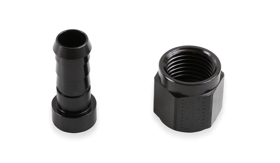 Earl's Auto-Crimp AT700108ERL Hose End - Straight - Size -8 - Black