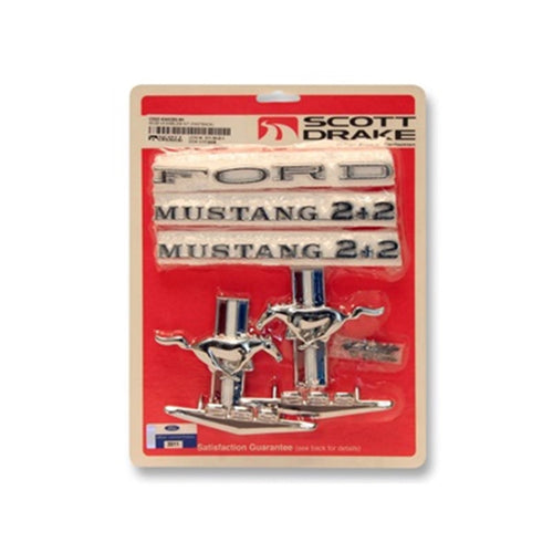 C5ZZ-6340282-8K Scott Drake Fastback Emblem Kit V8