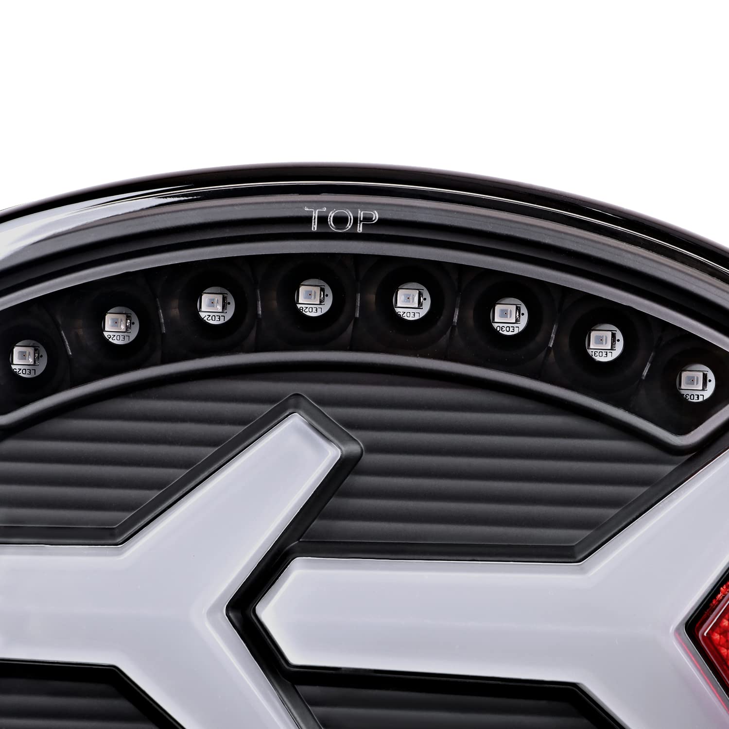 Black Tail Lights w/LED Tube Bar SPEC-D TUNING Compatible with 1997-2004 Chevy Corvette C5