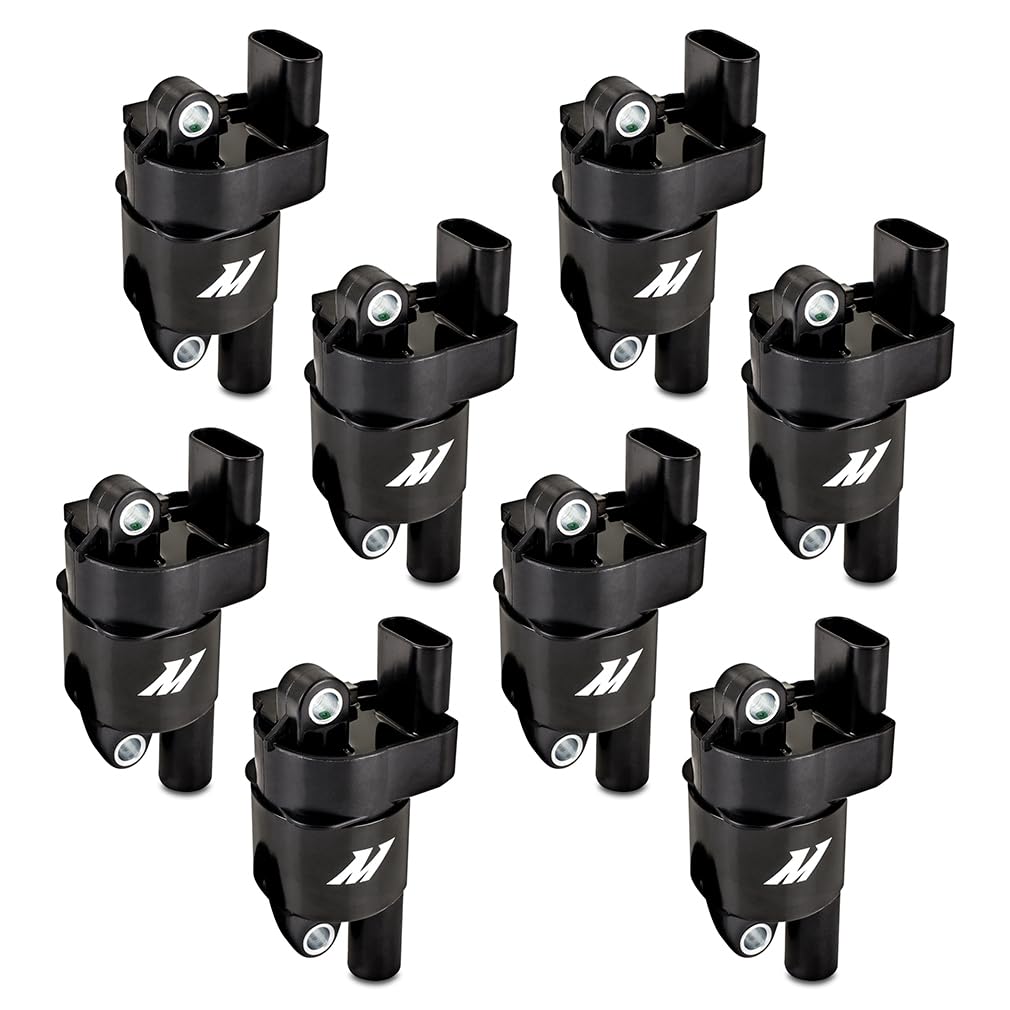 Mishimoto Coil Ignition, Compatible with GM LS2/LS3/LS4/LS7/LS9 (Round), Set of 8