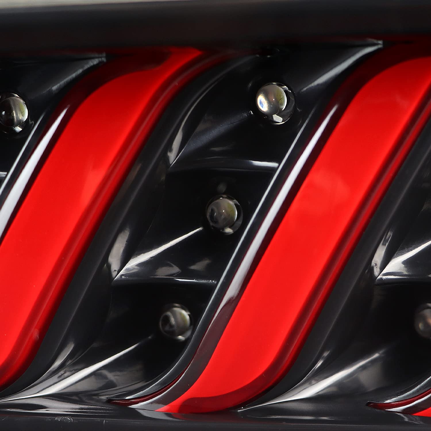 LED Tail Lights Spec-D Tuning Glossy Black Compatible with 2016-2018 Chevy Camaro with factory LED type tail lights, Left + Right Pair Assembly