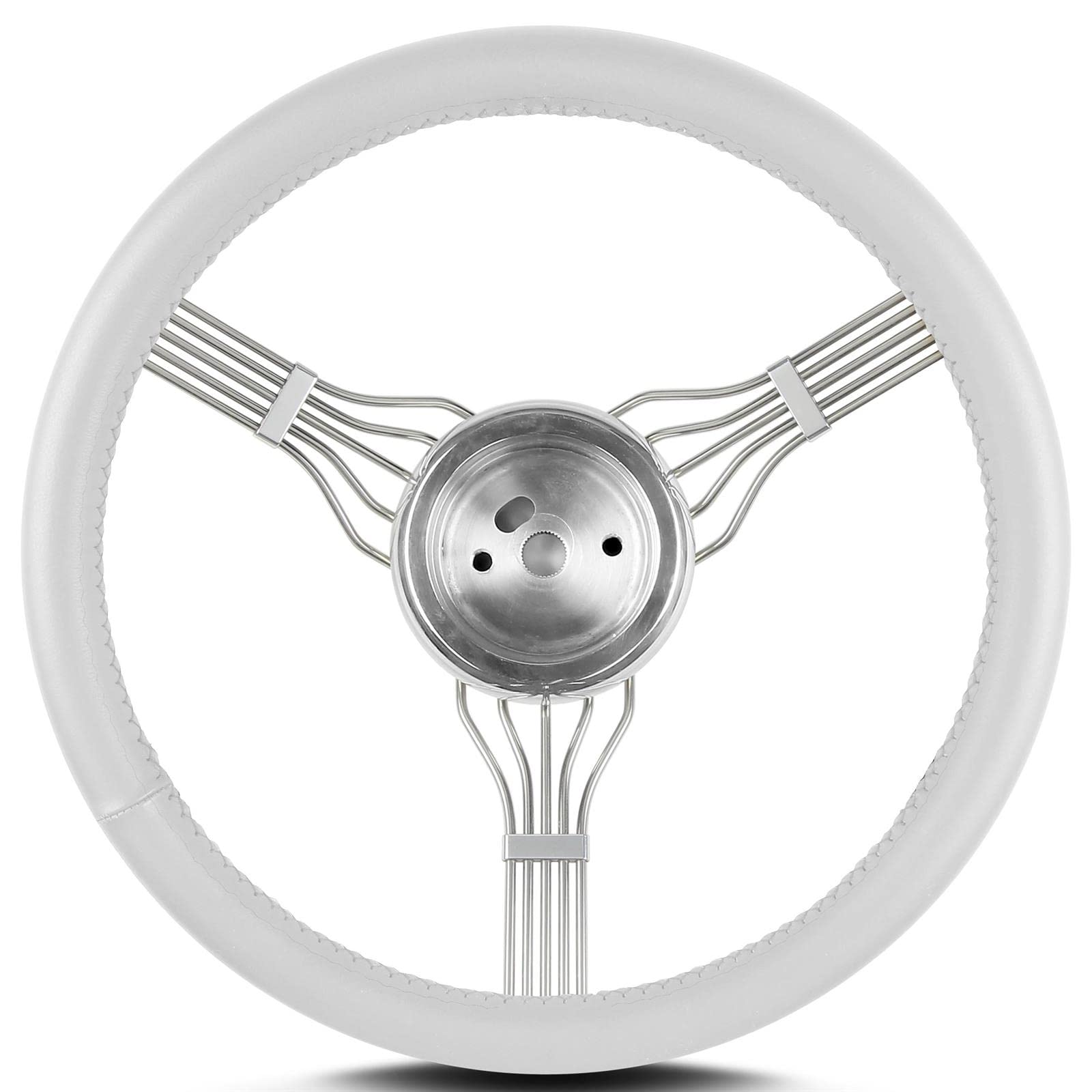 Banjo Lecarra 55310 15" W/ '67-'94 Gm Hub White