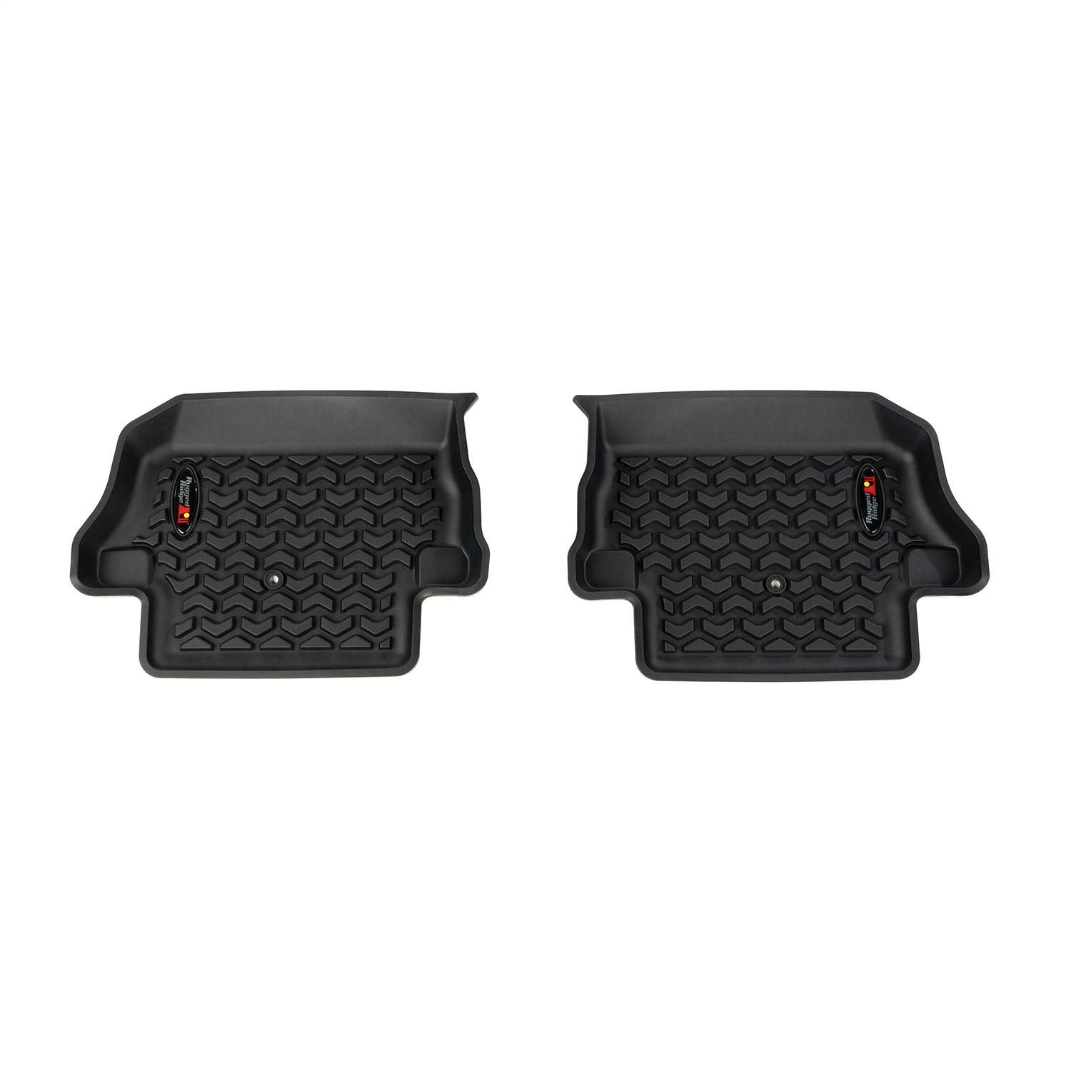 Floor Liner Set Rugged Ridge for Jeep Wrangler JL | Front & Rear, 4-Piece Set, Black | 12987.43 | Fits 2018-2025 Jeep Wrangler JL 2-Door