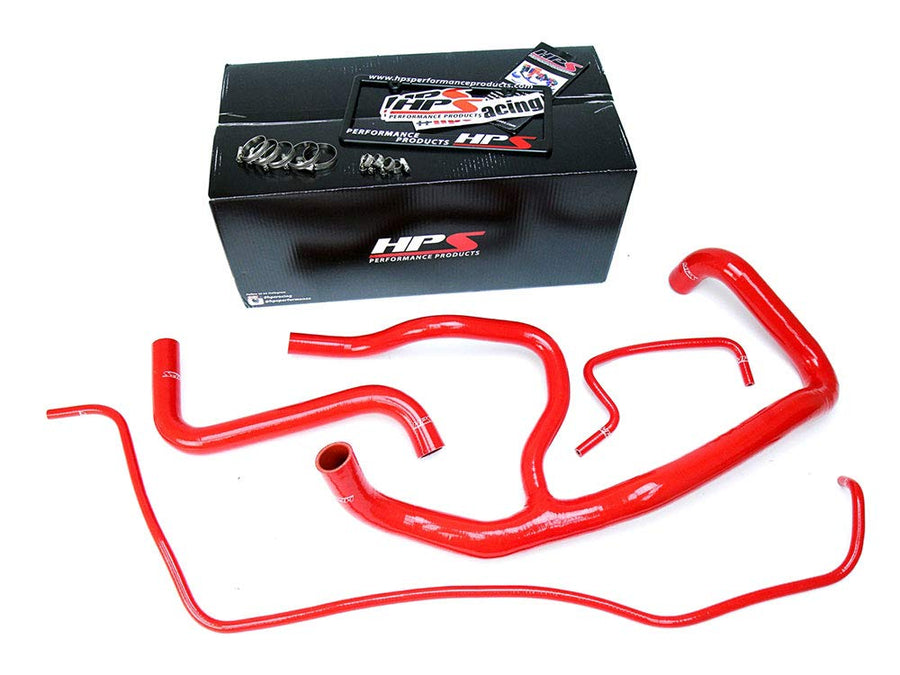Red HPS Performance 57-1594R-RED Silicone Radiator Hose Kit Coolant, 1 Pack