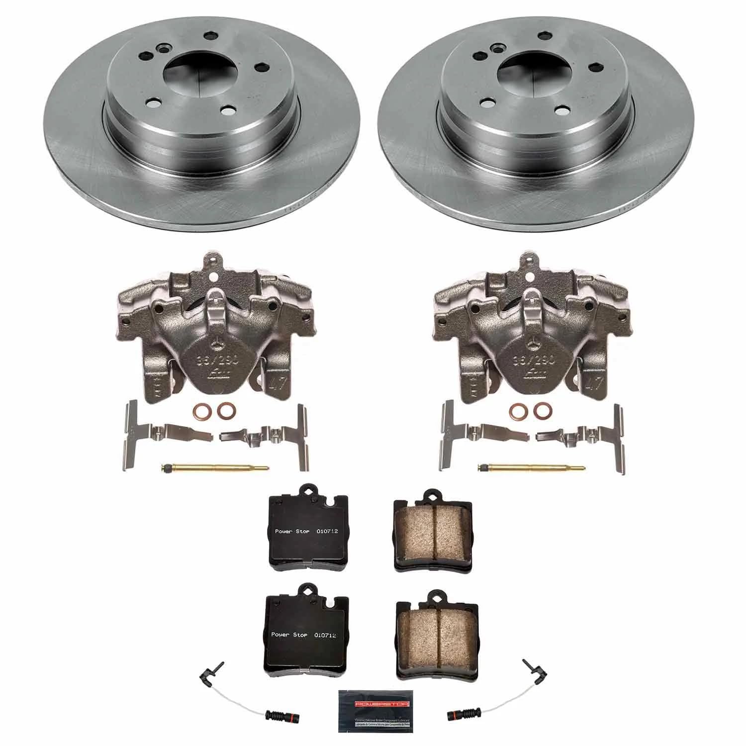 Power Stop KCOE621 Autospecialty Brake Caliper Kit- Brake Rotors, Brake Pads & Calipers For Mercedes CLK320, Mercedes E300, Mercedes E320, Mercedes E, Mercedes E430 [Model Specific]
