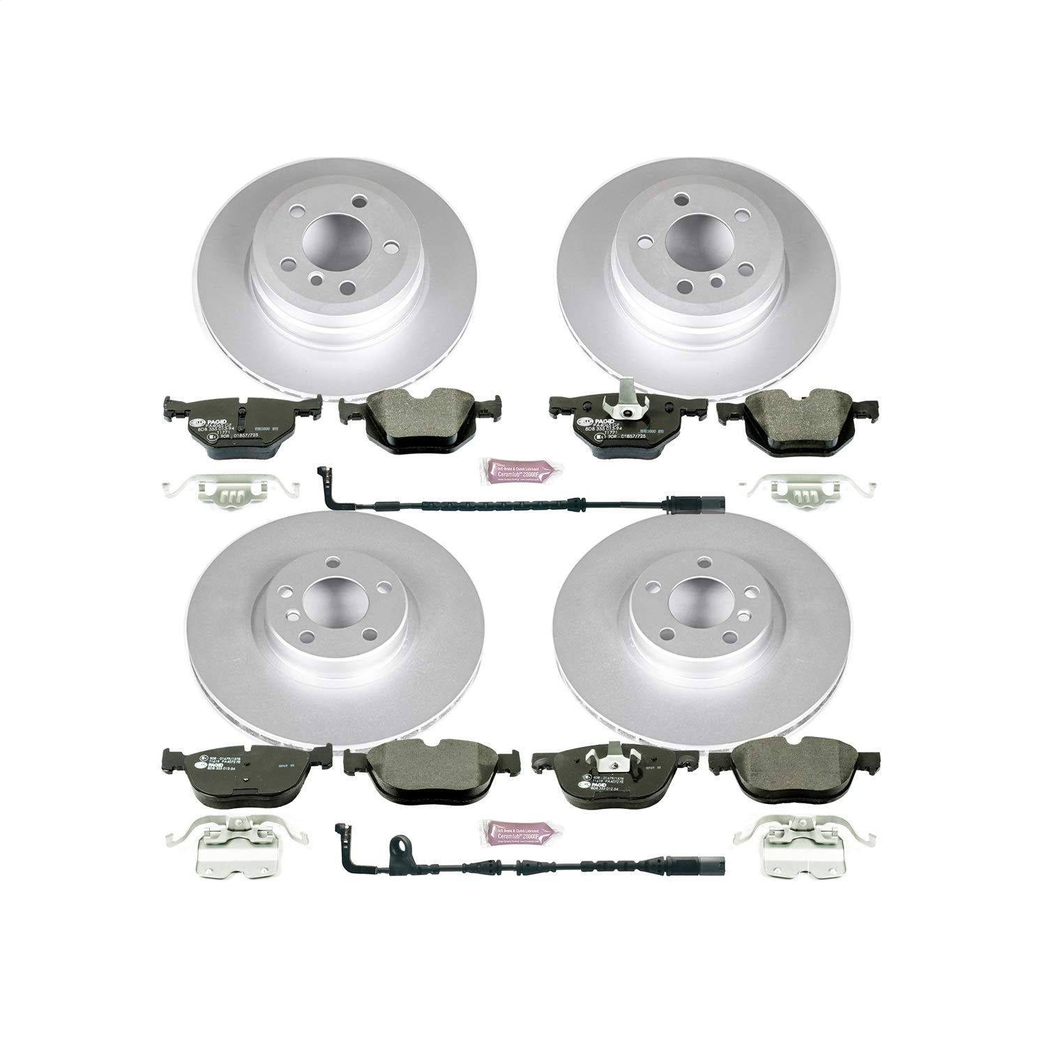 Power Stop ESK6162 Euro-Stop Brake Kit Front & Rear For BMW X5 2009-2010, BMW X6 2009-2010 [Model Specific]