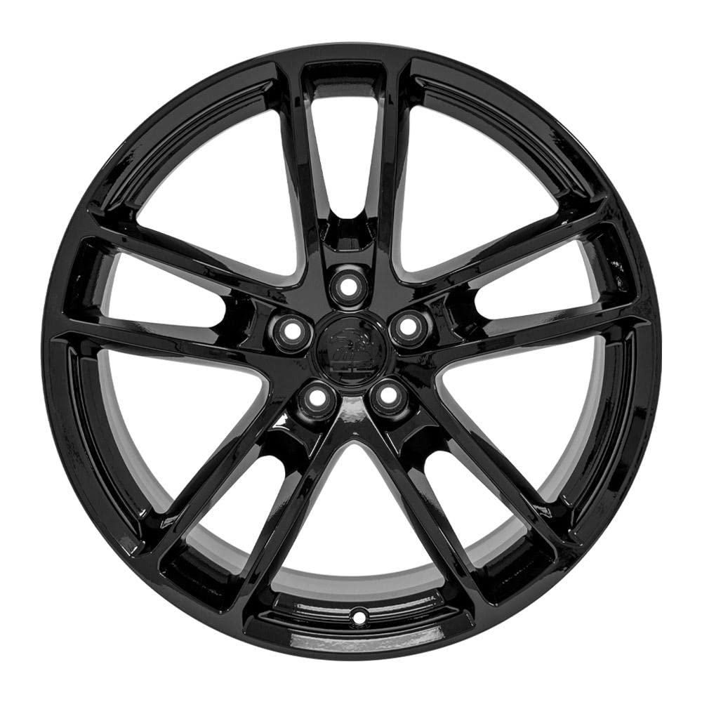 20 Inch OE Wheels DG23 Rim Fits Charger/Challenger SRT Hellcat Style 5x115 20x9 Gloss Black - Hollander 2718 (1)