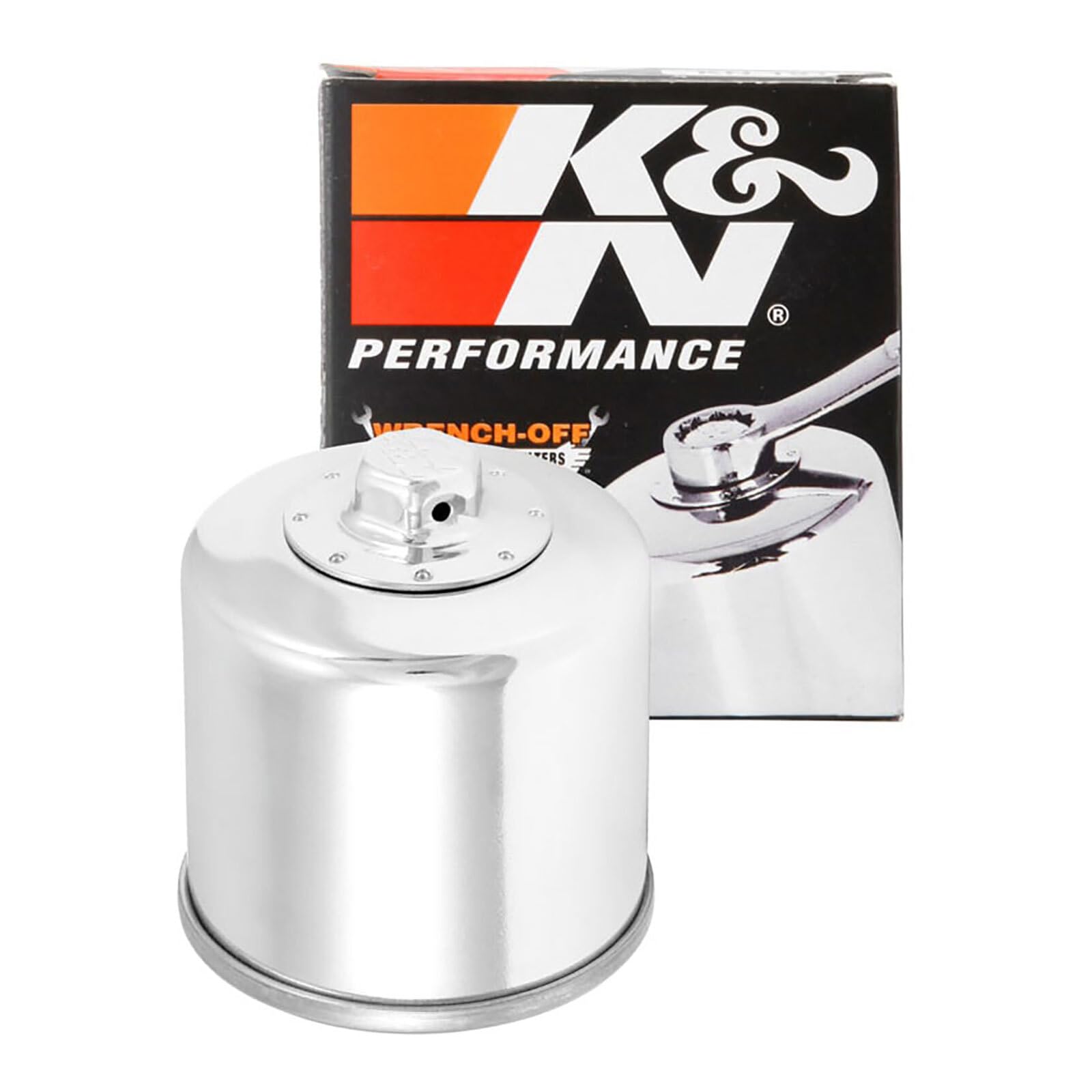 Chrome K&N Oil Filter - KN-204C