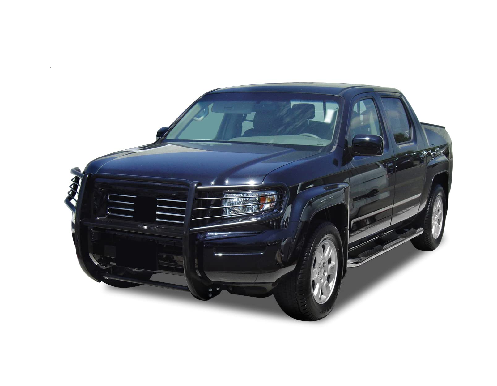 Bumper Guard Black Horse Grille brush Modular Black Compatible with 2006-2014 Honda Ridgeline-17A152500A1MA