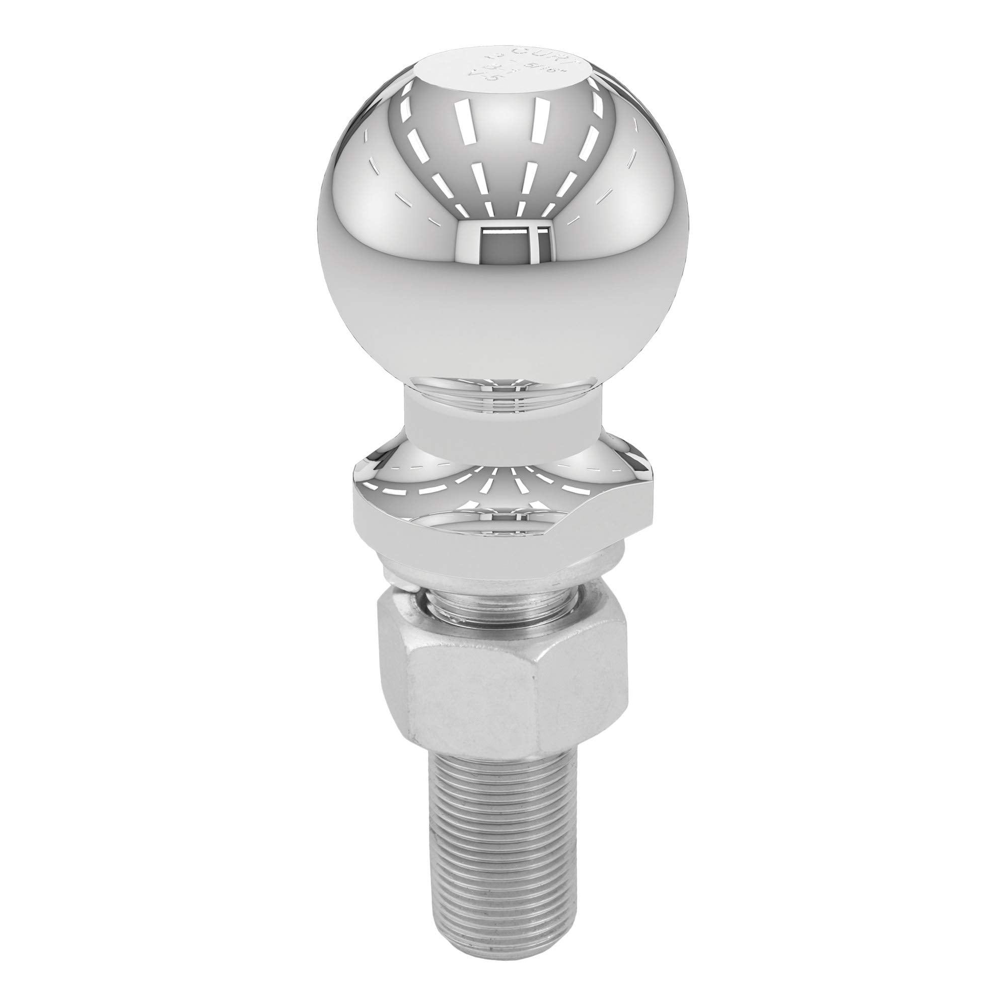 CURT Chrome Trailer Hitch Ball 40075, 6,000 lbs, 2-5/16-Inch Diameter, 1 x 3-Inch Shank