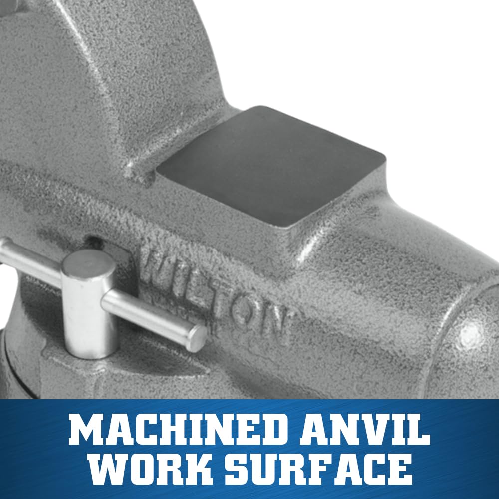 Wilton 3-1/2" Jaw Width Pipe & Bench Vise, 5" Max Jaw Opening, 4-1/2" Throat (Model C-0)