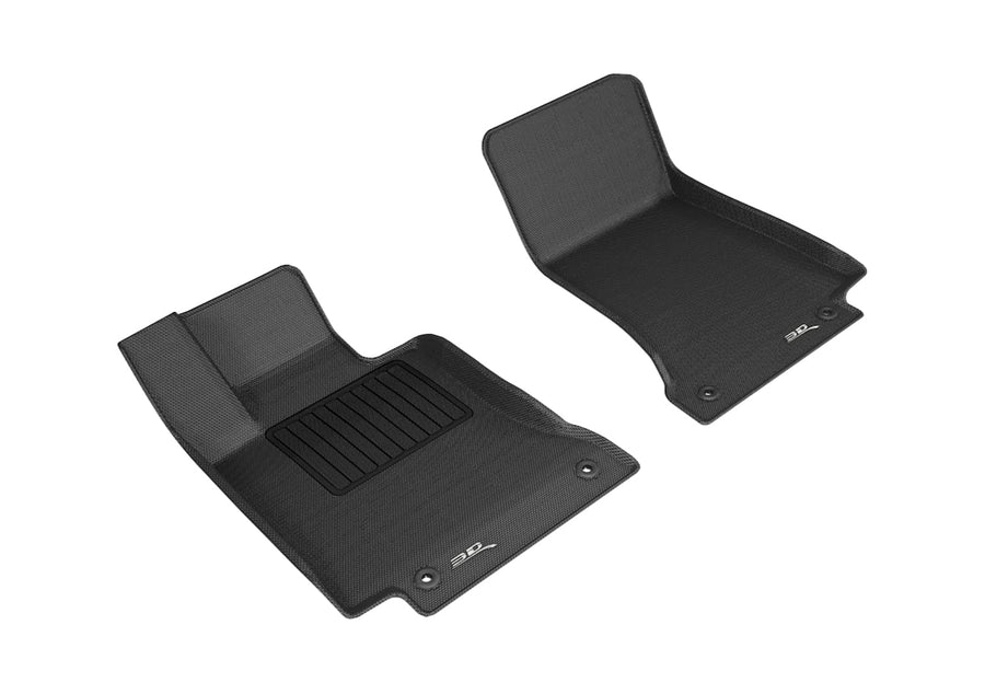 3D MAXpider Kagu Custom Fit Floor Mat (Black) Compatible with Mercedes Benz C-Class Sedan (W205) / Coupe (C205) 2015-2024 - Front Row