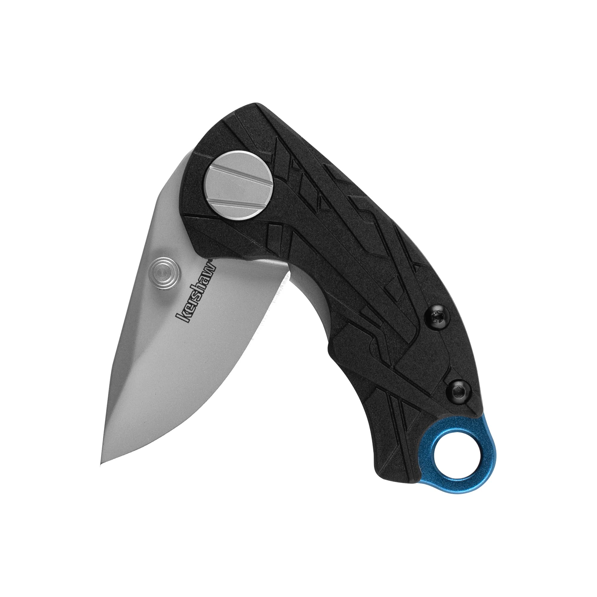 Kershaw Folding Aftereffect Pocket Knife, 1.7-Inch Blade with Manual Opening, Inset Liner Lock (1180), Black