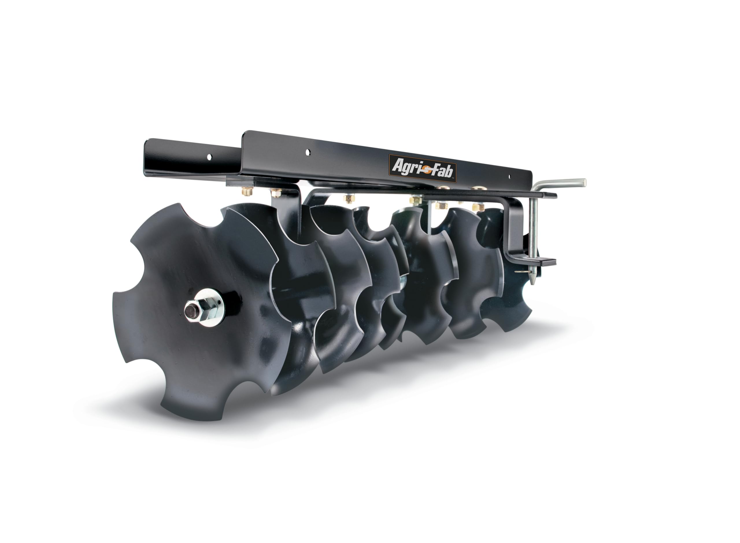Tow Behind Agri-Fab 45-0266 Steel Sleeve Hitch Disc Cultivator, Working Width 30 Inches to 38 Inches, 8 Heavy Duty, 11 Inch Steel Discs