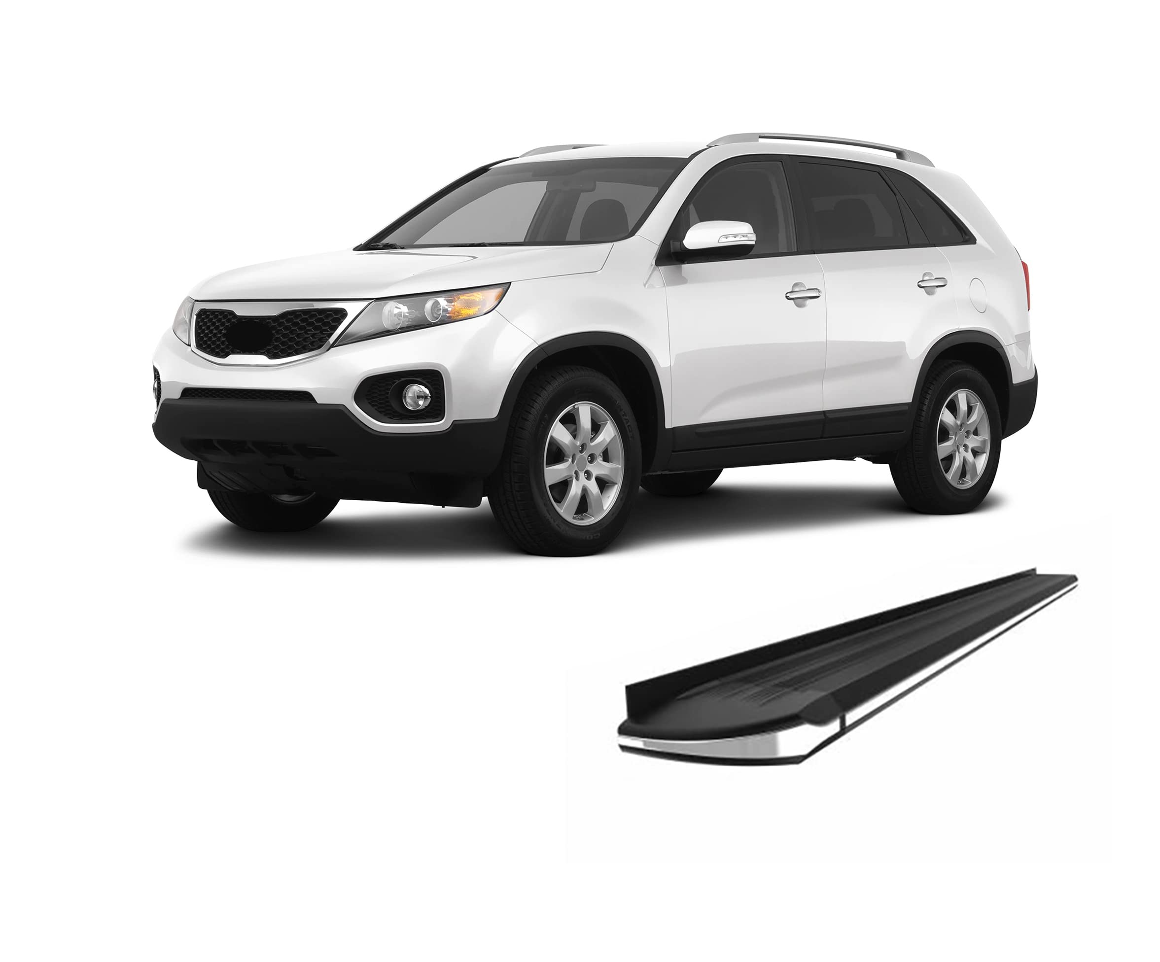 EXCEED Black Horse Running Boards Compatible with 2011-2013 Kia Sorento-EX-KISO