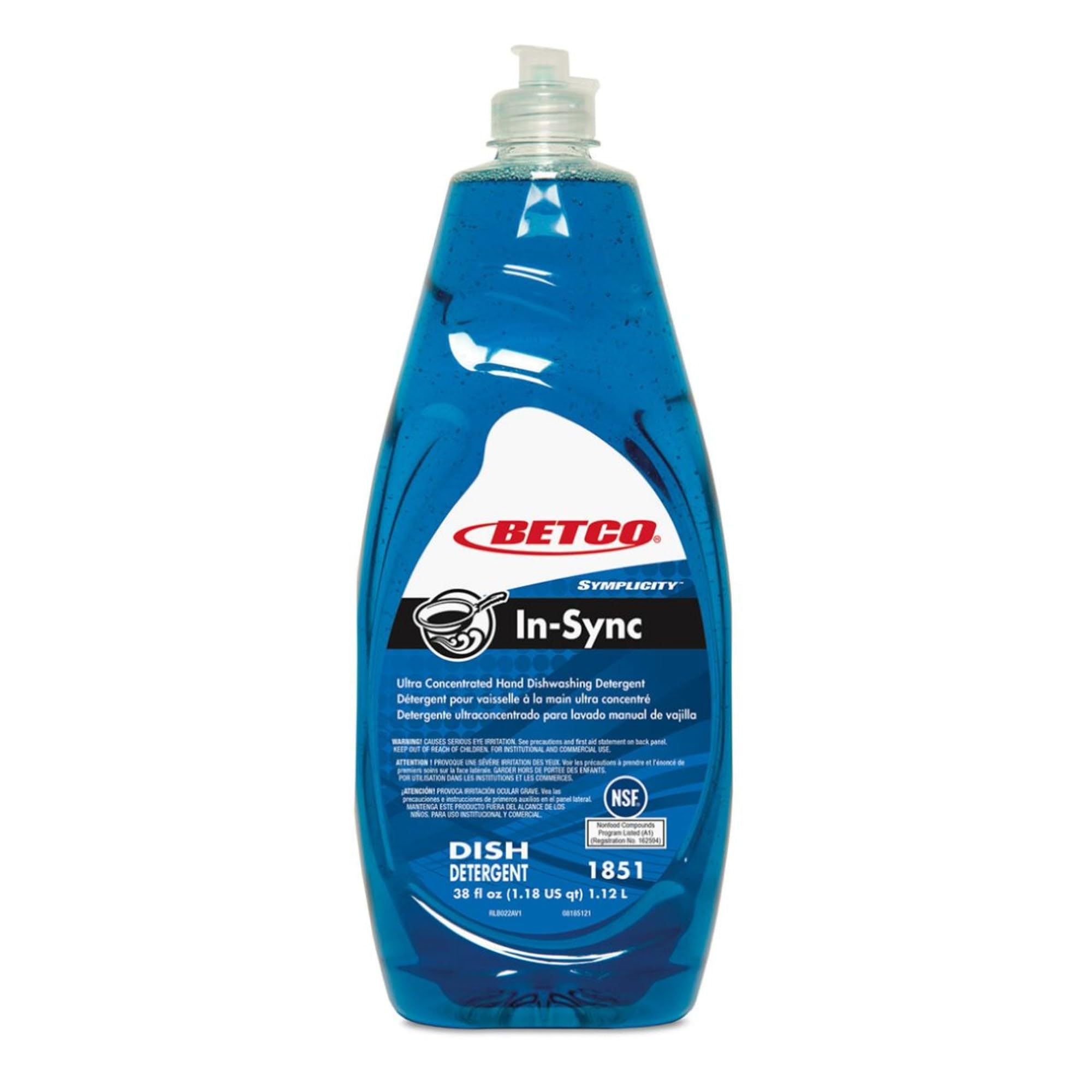 InSync Betco® Super Concentrated Hand Dishwashing Detergent, Fresh Scent, 38 Oz