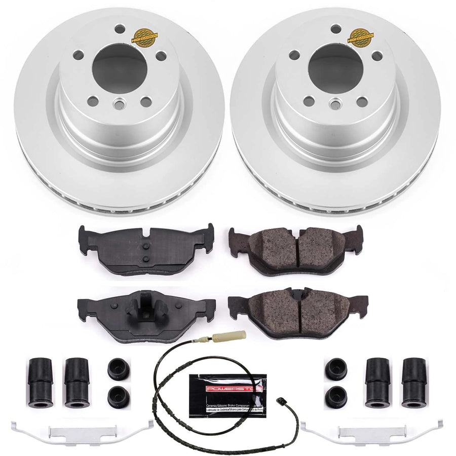 Power Stop CRK6348 Z23 Evolution Sport Rear Geomet Coated Brake Kit For BMW 128i 2010-2013 [Model Specific]