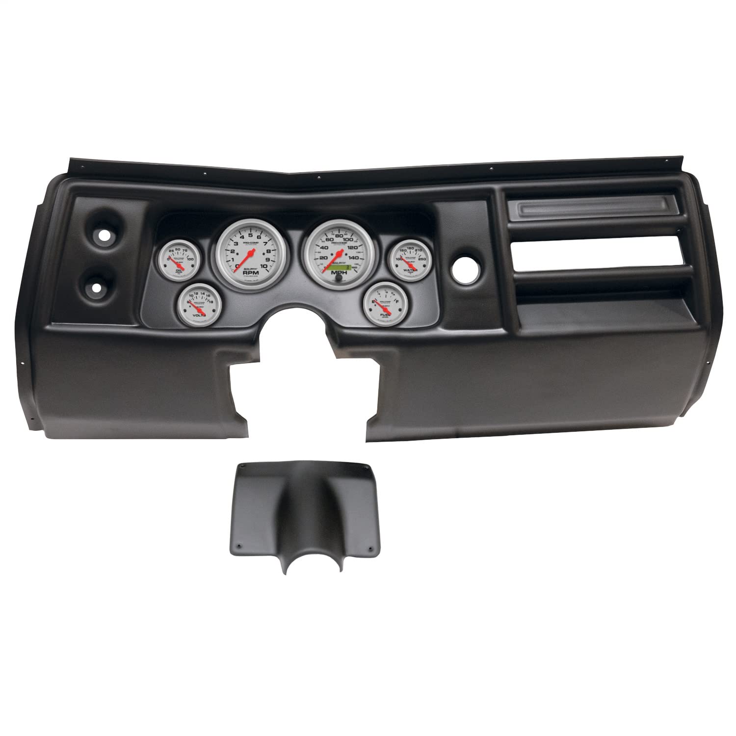 AutoMeter Dash Kit Direct Fit, (3 3/8" X2, 2 1/16" X4), Chevy Chevelle No Vent 68, Ultra-Lite (2901-13)