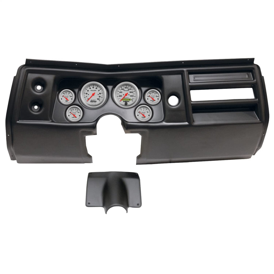 AutoMeter Dash Kit Direct Fit, (3 3/8" X2, 2 1/16" X4), Chevy Chevelle No Vent 68, Ultra-Lite (2901-13)