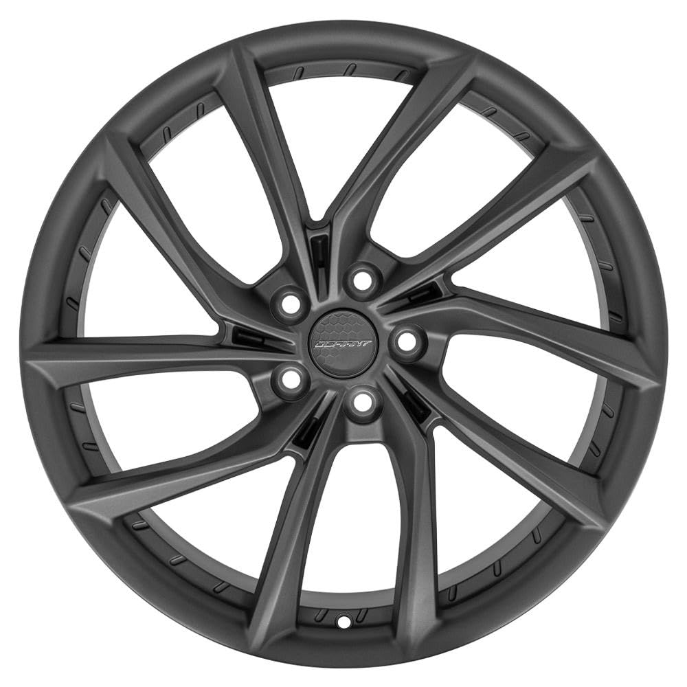 DF06 Wheels DEFIANT 20x10 5x120mm +35et in Dark Satin Charcoal