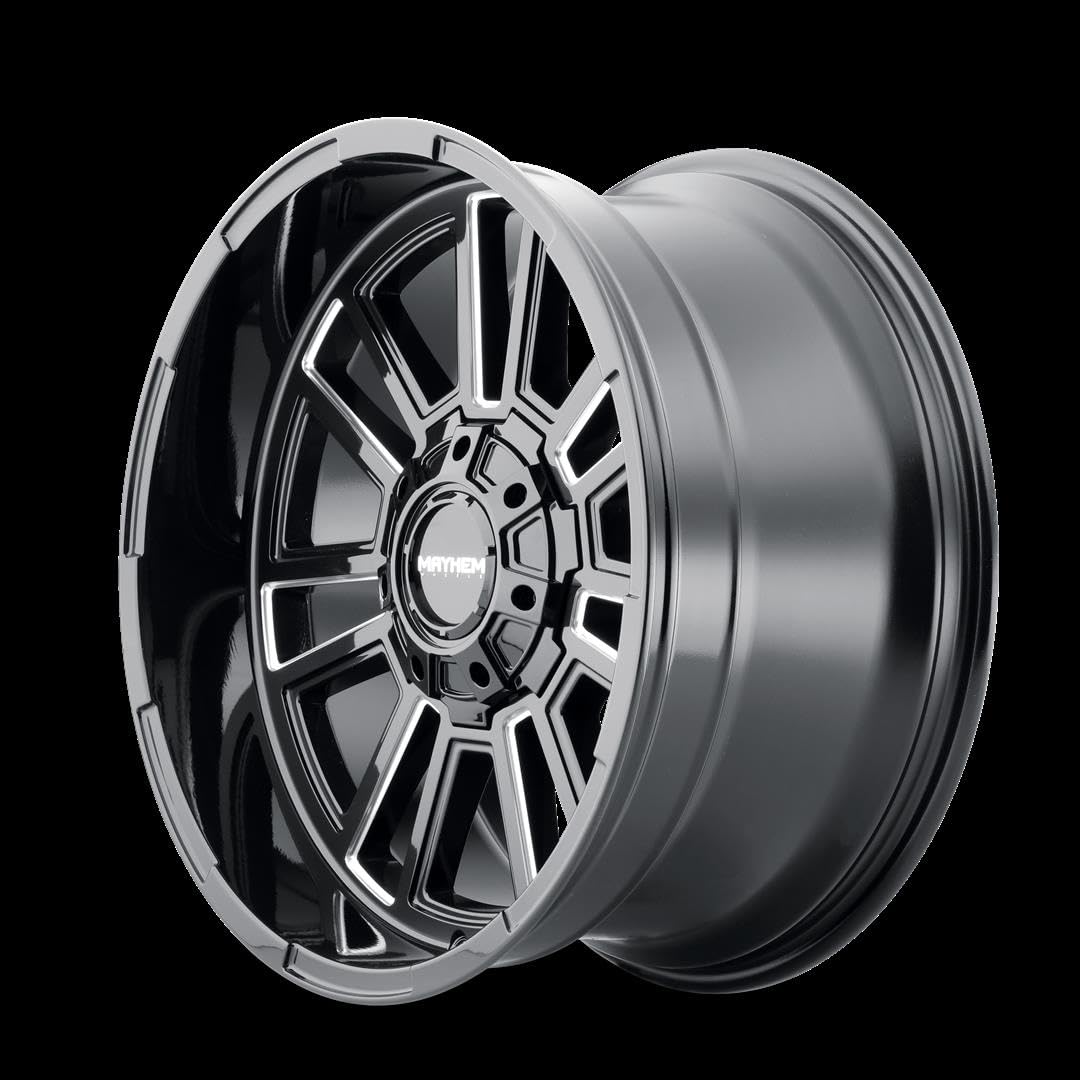 Apollo MAYHEM 8115 Gloss Black Milled 20-9 8-170 0MM 125.2MM