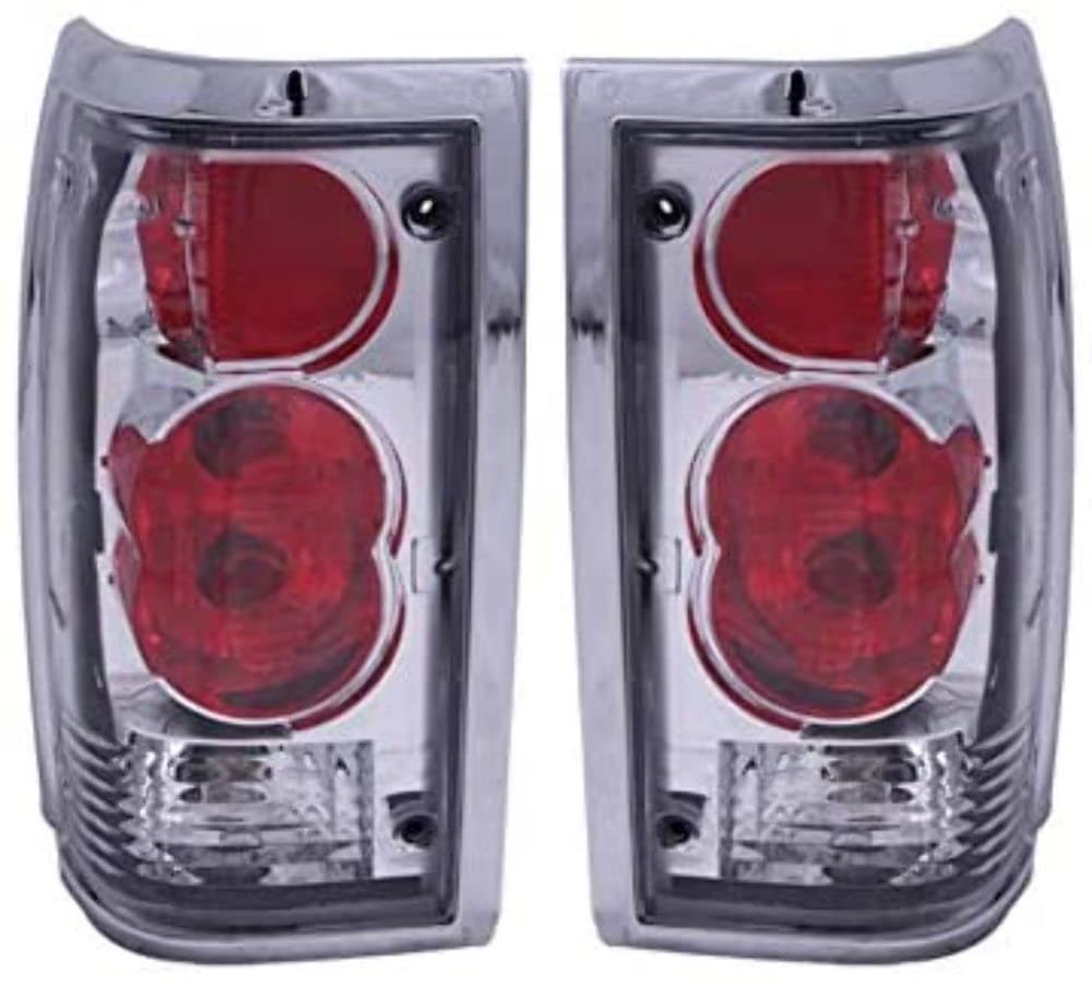 Chrome Euro Tail Light Set-Clear Lens ANZO USA 211111