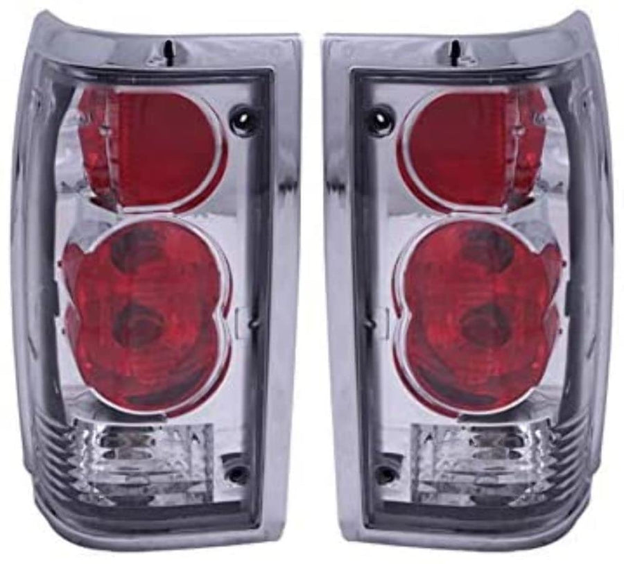 Chrome Euro Tail Light Set-Clear Lens ANZO USA 211111